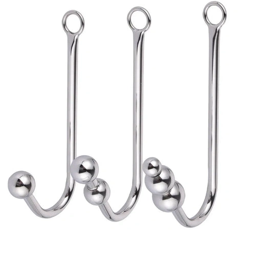 Anal Hooks Elegant Beaded 5334 with and Collar Cuffs Anal Hook 0919